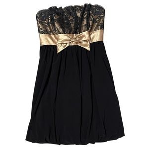 Vintage Y2K Jessica Mcclintock Gunne Sax Vintage Mini Cocktail Dress Strapless